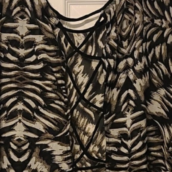 TORRID Blouse - Sz. 4X - Sheer w/Lace Up Back - An - Picture 2 of 2